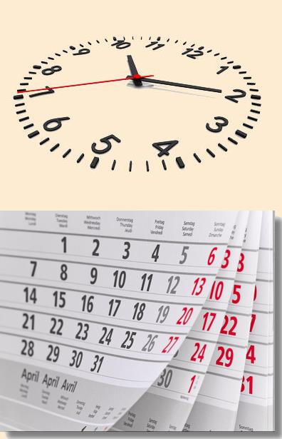 Uhr, welchen Termin hätten Sie denn gerne?